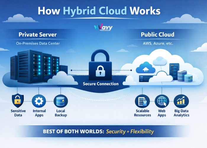 Hybrid cloud is a setup 